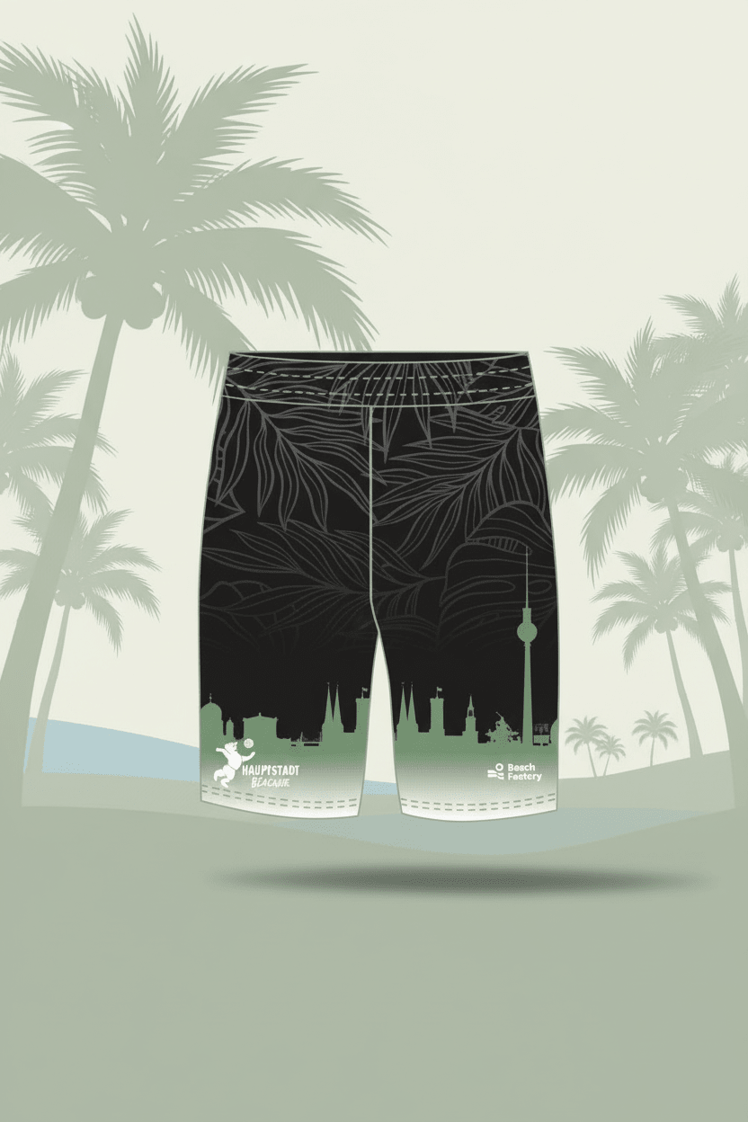 Hauptstadt Beacher Skyline Short Palmen - Beachfactory