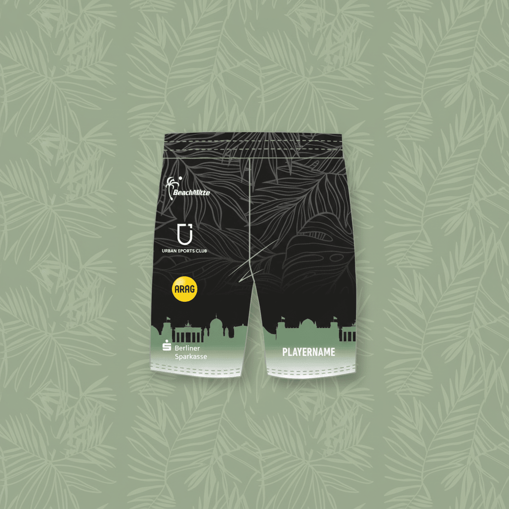 Hauptstadt Beacher Skyline Short Palmen - Beachfactory